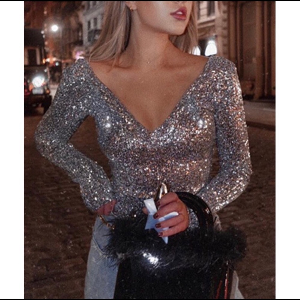 Zara Sold Out Bloggers Fav Sequins Top